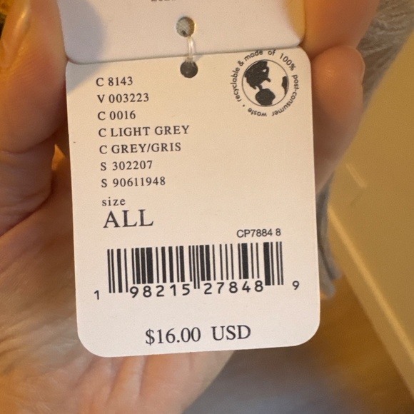 NWT Free People Cotton Socks with Ruffle Top - Picture 2 of 2